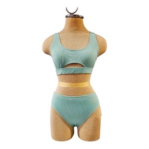 Knit Ribbed Mint Green Size Small